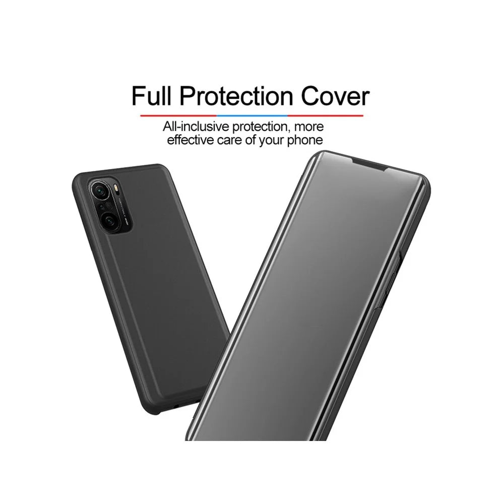 For Samsung Galaxy A12 Flip Leather Cover with Stand Full Body Protective Phone Case - Black - 6