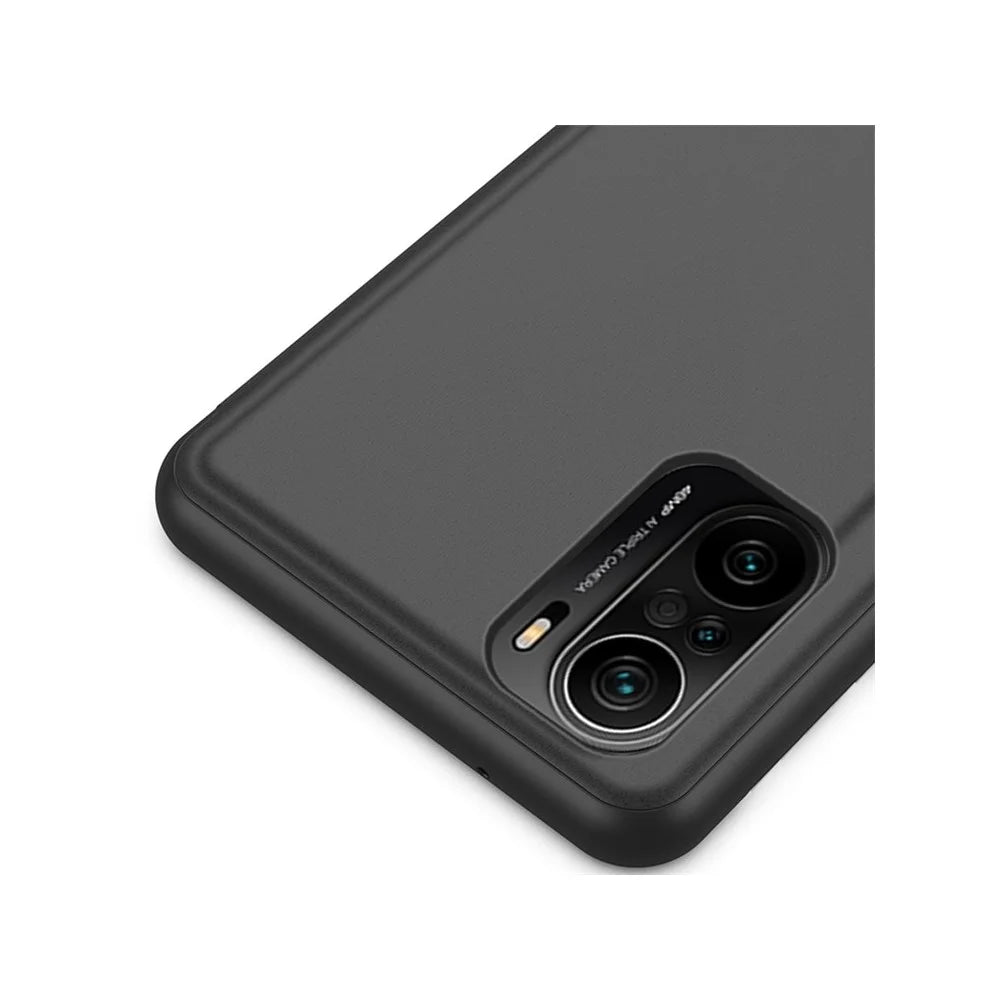 For Samsung Galaxy A12 Flip Leather Cover with Stand Full Body Protective Phone Case - Black - 7