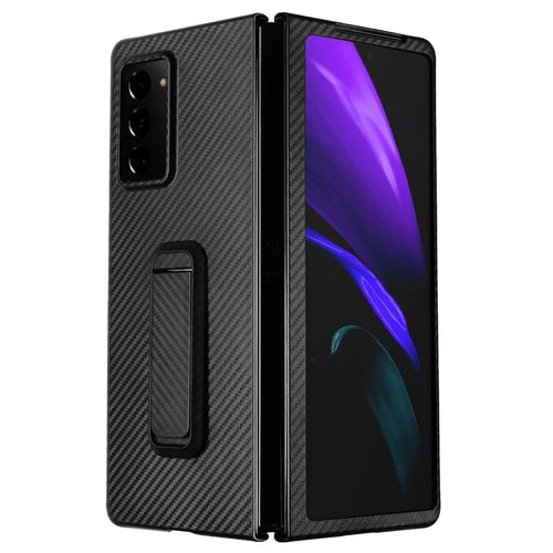 Kickstand Design Hard PC Phone Case for Samsung Galaxy Z Fold2 5G - Black - 1