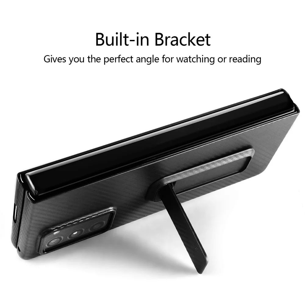 Kickstand Design Hard PC Phone Case for Samsung Galaxy Z Fold2 5G - Black - 4