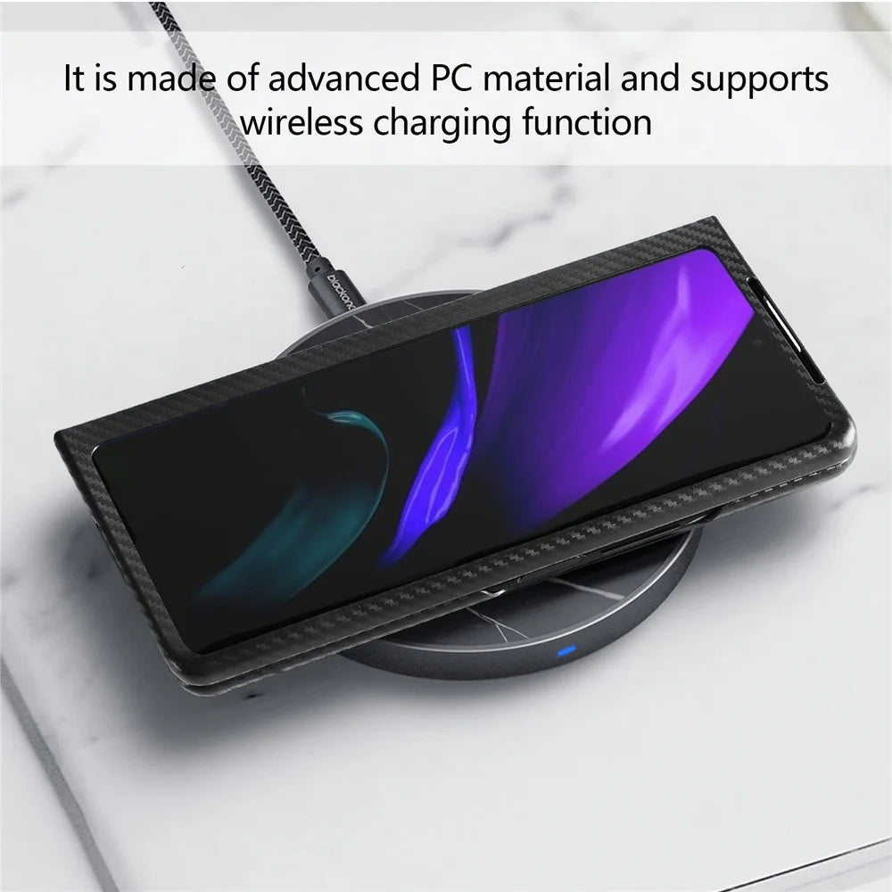 Kickstand Design Hard PC Phone Case for Samsung Galaxy Z Fold2 5G - Black - 5