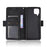 For Samsung Galaxy M12 / A12 Multiple Card Slots Protective Cover Stand Leather Case - Black - 4