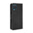 For Samsung Galaxy M12 / A12 Multiple Card Slots Protective Cover Stand Leather Case - Black - 7