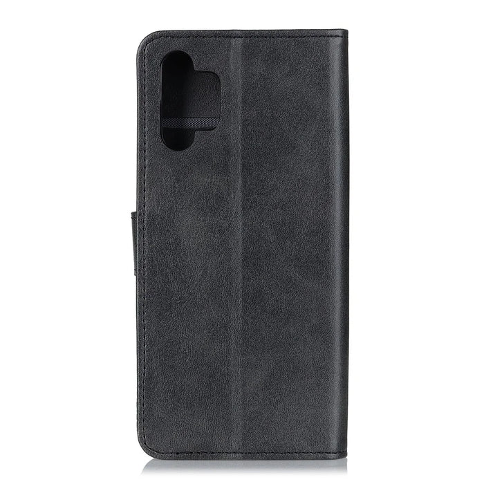 Cell Phone Cover Wallet Stand for Samsung Galaxy A32 5G / M32 5G PU Leather Phone Protector Case - Black - 3