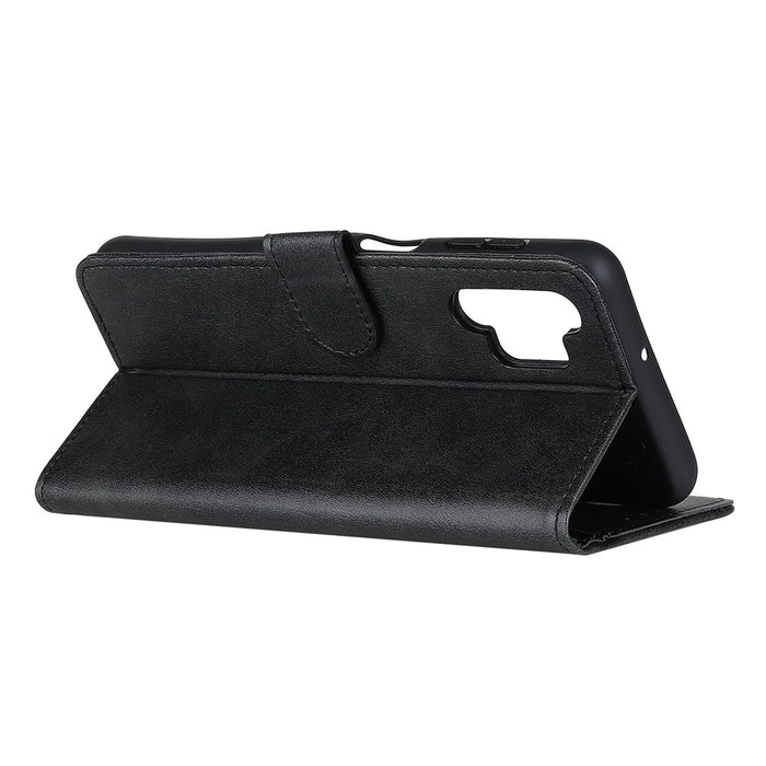Cell Phone Cover Wallet Stand for Samsung Galaxy A32 5G / M32 5G PU Leather Phone Protector Case - Black - 4