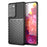 Thunder Series Twill Texture Soft TPU Phone Shell for Samsung Galaxy S21 Ultra 5G - Black - 1