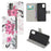 Pattern Printing Protector for Samsung Galaxy A02s (164.2mm) PU Leather Wallet Stand Cover - Pretty Flower - 1