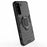 PC + TPU Combo Hybrid Case with Ring Holder Kickstand for Samsung Galaxy S21 4G/5G - Black - 5