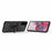 PC + TPU Combo Hybrid Case with Ring Holder Kickstand for Samsung Galaxy S21 4G/5G - Black - 6