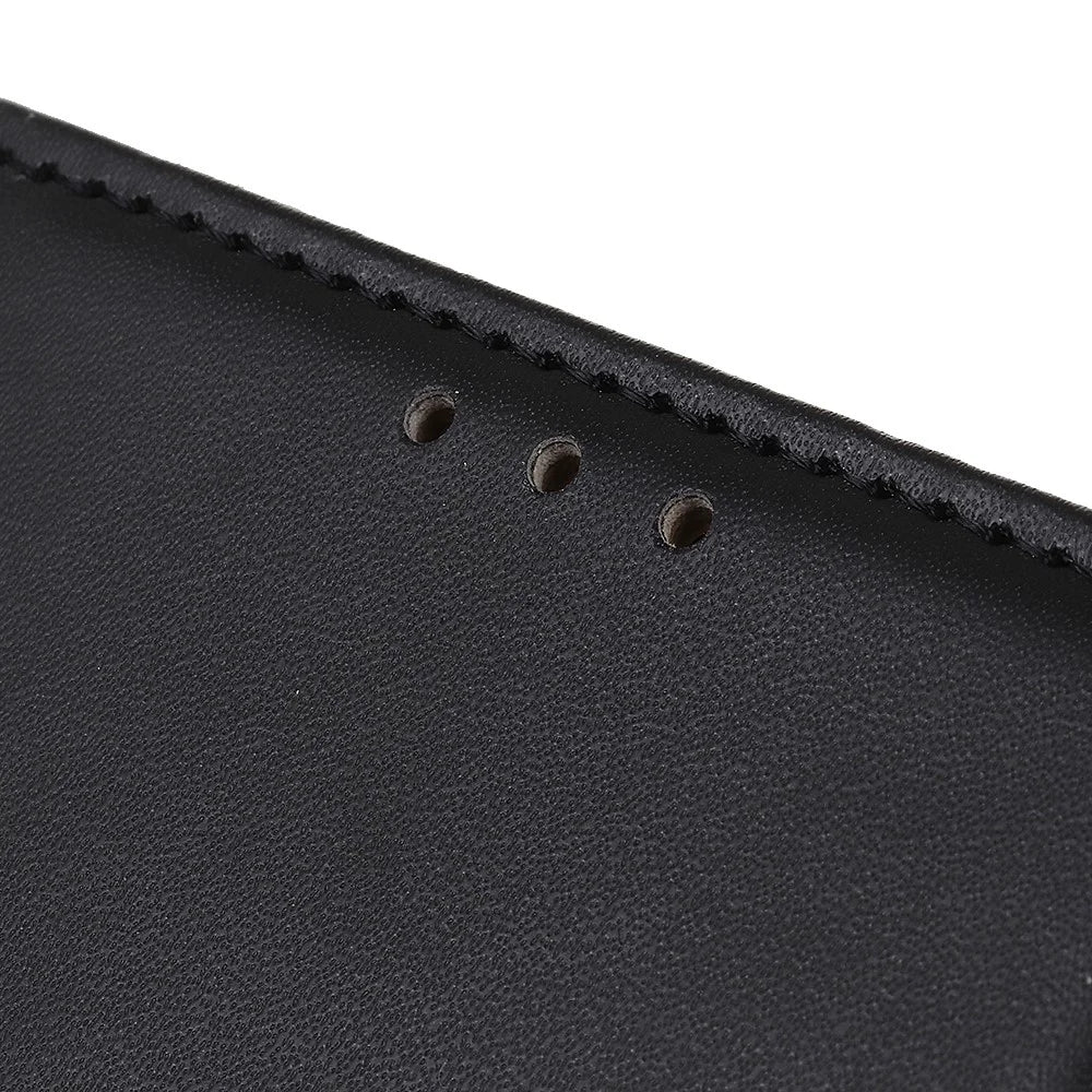 For Samsung Galaxy A32 5G / M32 5G Cover Wallet Stand Flip Leather Phone Case - Dark Black - 5