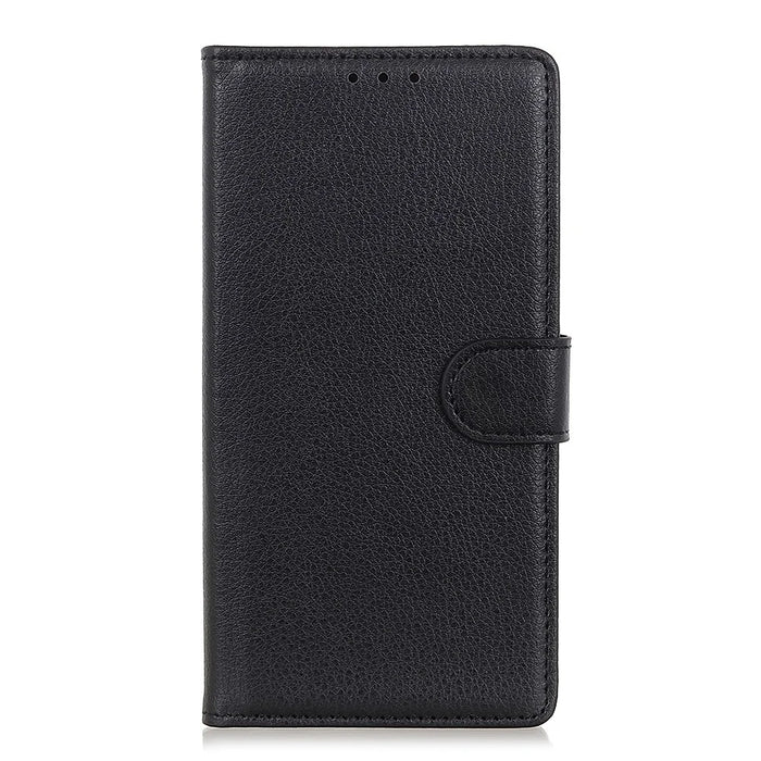 For Samsung Galaxy A32 5G / M32 5G Classic Litchi Texture Leather Phone Case with Wallet + Stand - Black - 2