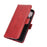 Double Clasp Flip Magnet Leather Cover for Samsung Galaxy A12 Wallet Stand Design Phone Cover - Red - 7