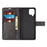 TPU + PU Leather Phone Stand Cover for Samsung Galaxy A12 - Black - 4