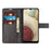 TPU + PU Leather Phone Stand Cover for Samsung Galaxy A12 - Black - 5