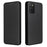 Carbon Fiber Texture Leather Case Auto-absorbed Stand Cover for Samsung Galaxy A02s (166.5mm) - Black - 1