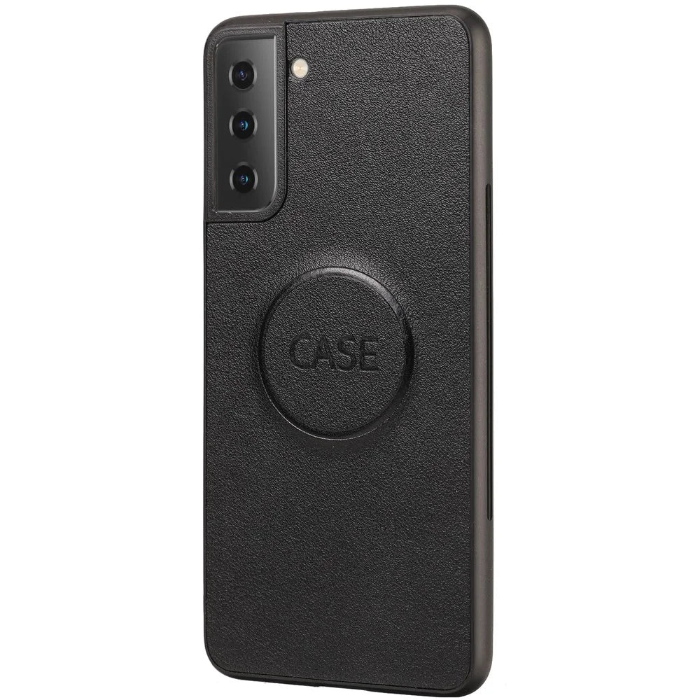 PU Leather Wallet Phone Shell Cover with Detachable Inner TPU Case for Samsung Galaxy S21+ 5G - Black - 7