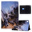 Card Holder TPU + PU Leather Pattern Printing Tablet Case for Samsung Galaxy Tab A7 10.4 (2020)  / (2022)T500 - Cat and Tiger - 1