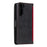 Retro Style Splicing Leather Cover for Samsung Galaxy S21 4G/5G Wallet Case - Red - 5