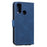 Skin-Feeling Splicing Leather Phone Protective Cover with Rivet Decor for Samsung Galaxy A21s - Blue - 5