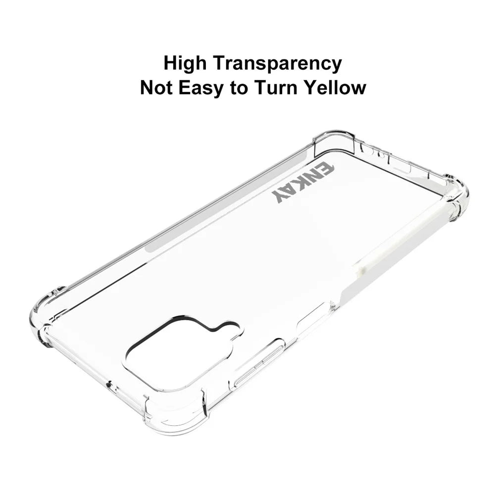 ENKAY HAT PRINCE 4 Corners Thickened Shockproof Clear TPU Case for Samsung Galaxy A12 - 5