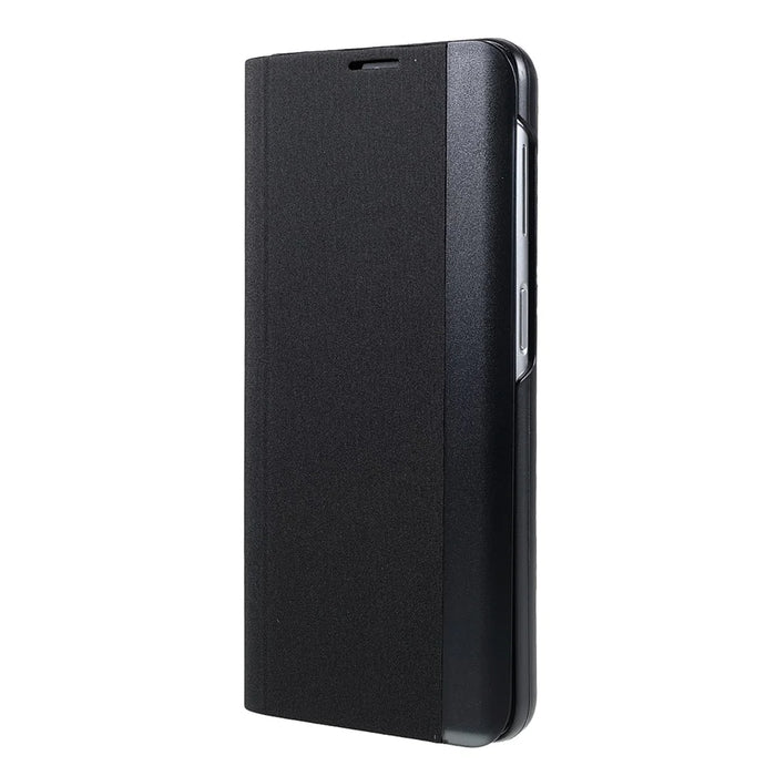 For Samsung Galaxy A13 5G / A32 5G / M32 5G View Window Leather Stand Phone Case - Black - 2