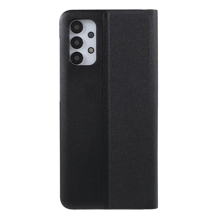 For Samsung Galaxy A13 5G / A32 5G / M32 5G View Window Leather Stand Phone Case - Black - 3
