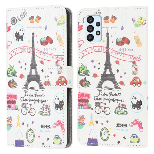 Pattern Printing Wallet Leather Phone Shell for Samsung Galaxy A52 4G/5G / A52s 5G Cell Phone Accessory - Tower - 1