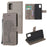 Imprint Tree Owl Pattern Leather Stylish Wallet Case for Samsung Galaxy A32 5G / M32 5G - Grey - 1