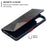 For Samsung Galaxy A12 Geometric Pattern Leather Stand Case Card Holder Shell - Black - 6