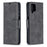 PU Leather Wallet Stylish Smartphone Case for Samsung Galaxy A12 - Black - 2