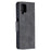 PU Leather Wallet Stylish Smartphone Case for Samsung Galaxy A12 - Black - 4