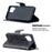 PU Leather Wallet Stylish Smartphone Case for Samsung Galaxy A12 - Black - 5