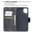 PU Leather Wallet Stylish Smartphone Case for Samsung Galaxy A12 - Black - 6