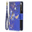 BF03 Pattern Printing Zipper Wallet Leather Phone Cover for Samsung Galaxy A12 - Gold Butterfly - 3