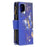 BF03 Pattern Printing Zipper Wallet Leather Phone Cover for Samsung Galaxy A12 - Gold Butterfly - 4