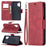 PU Leather Wallet Stylish Smartphone Case for Galaxy A32 5G / M32 5G - Red - 1