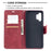 PU Leather Wallet Stylish Smartphone Case for Galaxy A32 5G / M32 5G - Red - 3