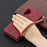 PU Leather Wallet Stylish Smartphone Case for Galaxy A32 5G / M32 5G - Red - 6