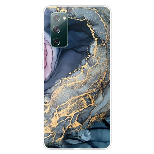 For Samsung Galaxy S20 FE 4G/5G/S20 Lite/S20 FE 2022 Shockproof TPU Case Marble Pattern Printed Phone Protector - Style A - 1