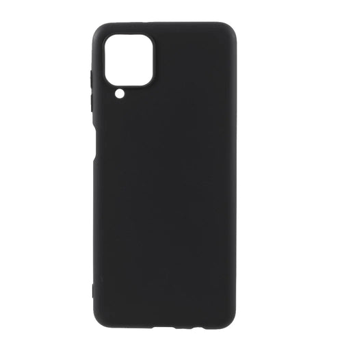 For Samsung Galaxy A12 Thin Matte TPU Phone Case Finish Profile Soft Back Protective Cover - Black - 1