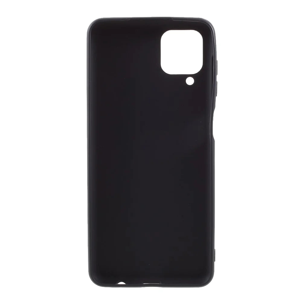 For Samsung Galaxy A12 Thin Matte TPU Phone Case Finish Profile Soft Back Protective Cover - Black - 3