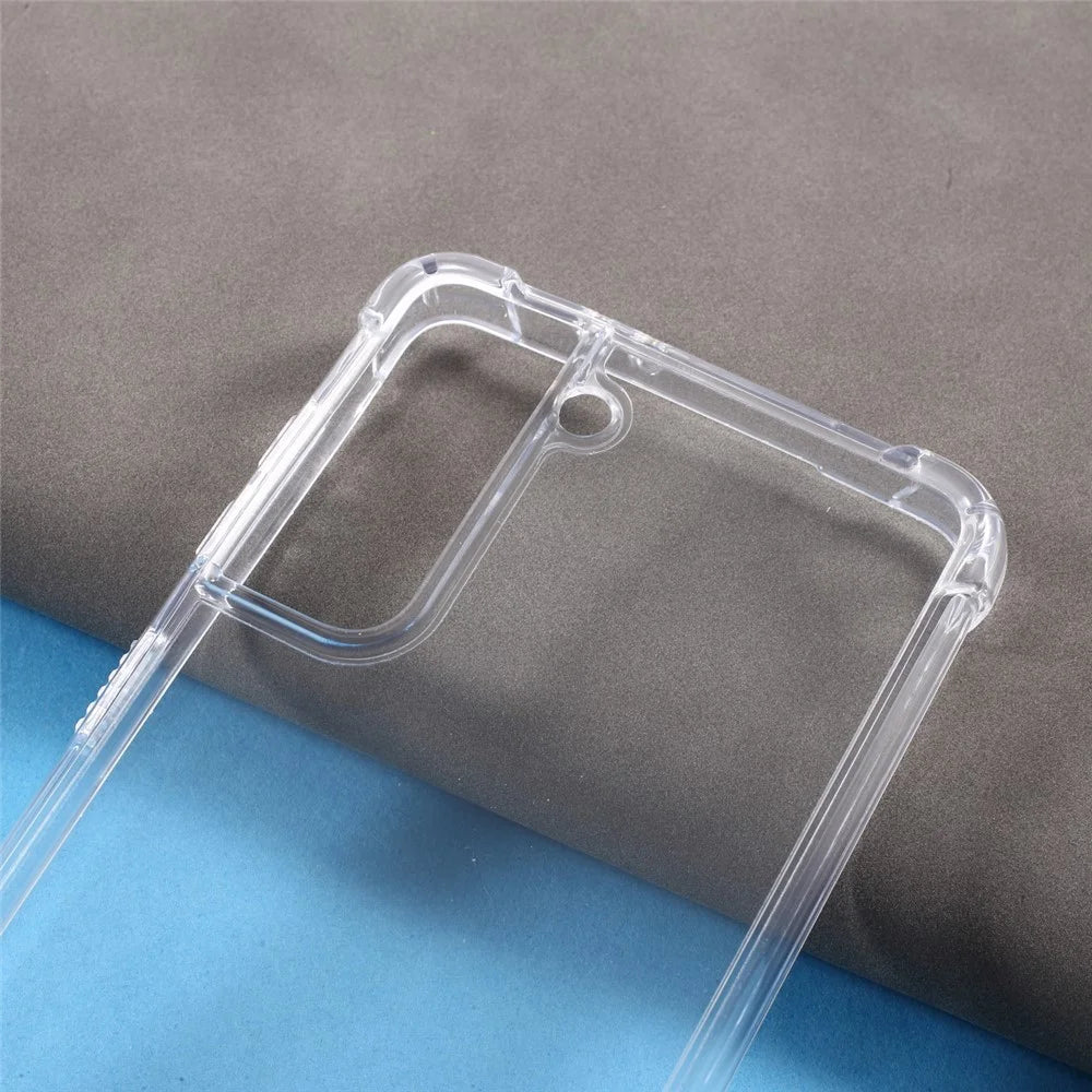 Shockproof Clear Acrylic Back + TPU Edge Combo Case for Samsung Galaxy S21+ 5G - 3
