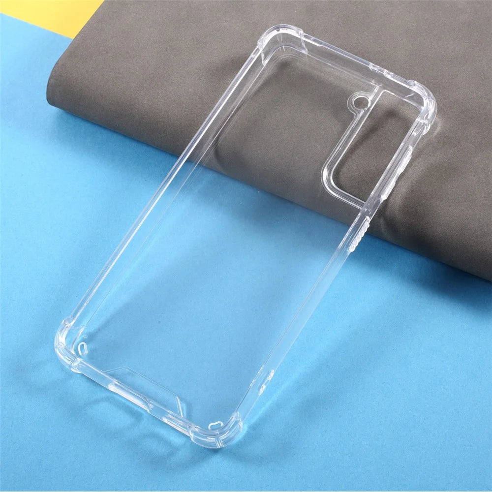 Shockproof Clear Acrylic Back + TPU Edge Combo Case for Samsung Galaxy S21+ 5G - 5