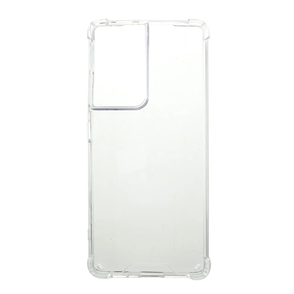 Shockproof Clear Acrylic Back + TPU Edge Combo Case for Samsung Galaxy S21 Ultra - 1