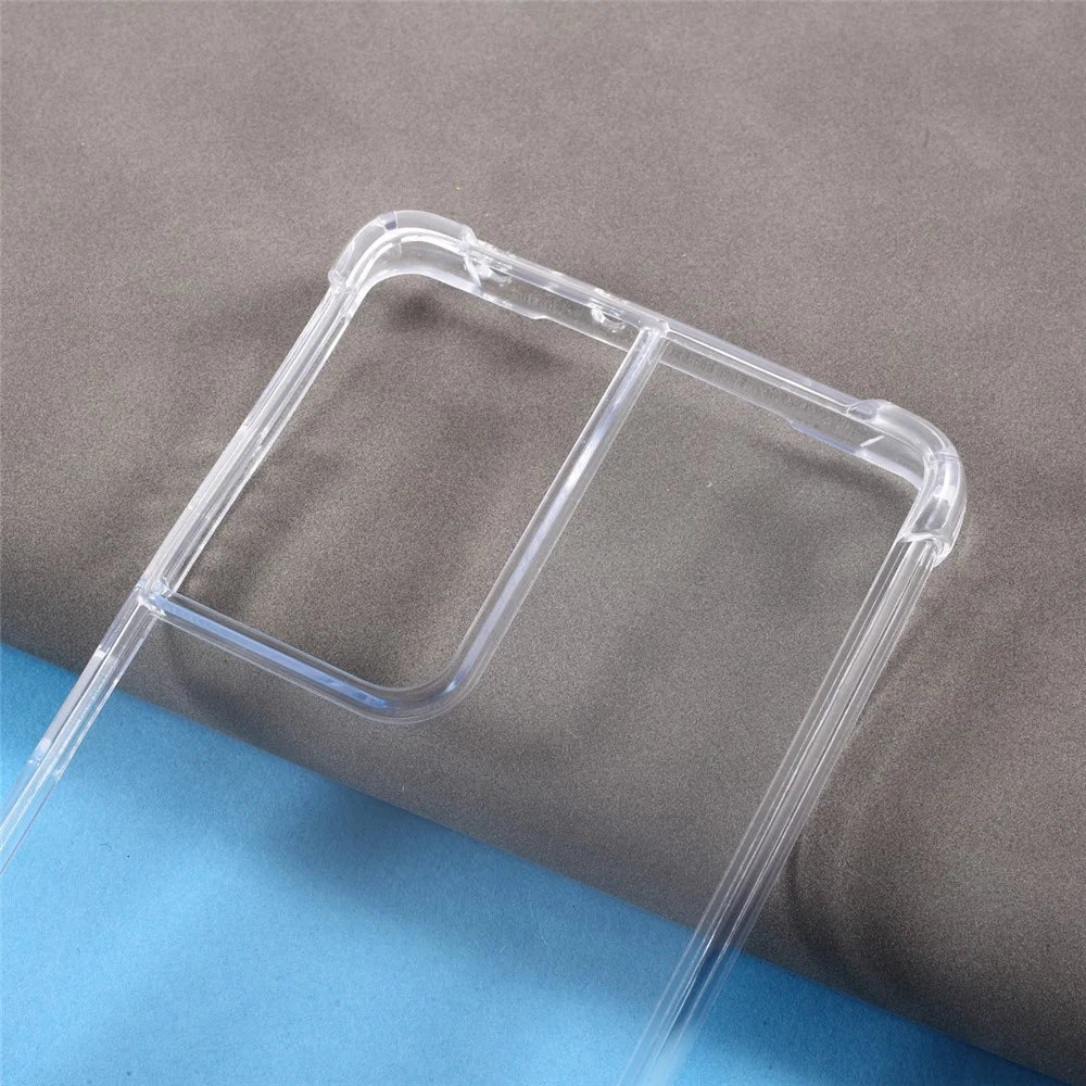 Shockproof Clear Acrylic Back + TPU Edge Combo Case for Samsung Galaxy S21 Ultra - 3
