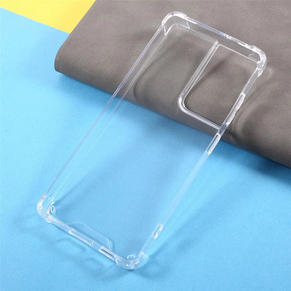 Shockproof Clear Acrylic Back + TPU Edge Combo Case for Samsung Galaxy S21 Ultra - 5
