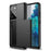 Scratch-proof Slide Card Holder PC + TPU Hybrid Back Smartphone Case for Samsung Galaxy S21 Ultra 5G - Black - 2