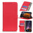 Litchi Skin PU Leather Drop Resistant Wallet Case Protector Protective Shell for Samsung Galaxy A52 4G/5G / A52s 5G - Red - 1