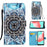 Pattern Printing Textured Wallet Stand Leather Case for Samsung Galaxy A32 5G/M32 5G - Flower Pattern - 1