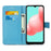 Pattern Printing Textured Wallet Stand Leather Case for Samsung Galaxy A32 5G/M32 5G - Flower Pattern - 4